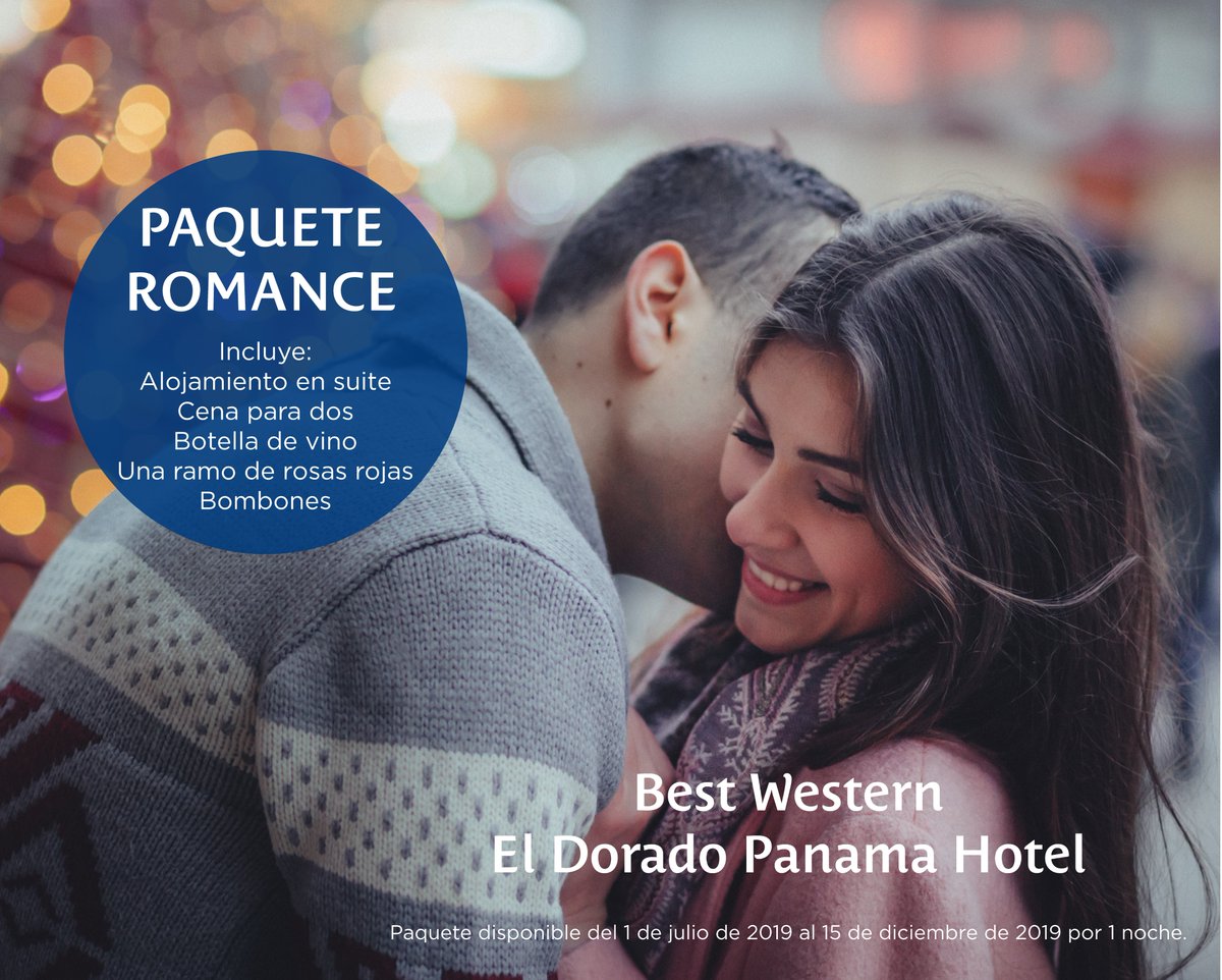 BestWesternAR's tweet photo. Noche Romántica en el Best Western El Dorado Panama Hotel 😍Disfruta del Paquete Romance,que incluye una noche de alojamiento en habitación suite, botella de vino, ramo de rosas, chocolates y cena para dos. 🌹🍷 #Panama 
Ingresa al link para conocer más: https://t.co/74eyTJ8zXa https://t.co/l9jvGb9SLp