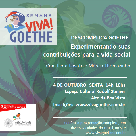 institutofonte's tweet photo. #institutofonte na #semanavivagoethe

#descomplicagoethe :: Vale a pena conferir a oficina de Flora Lovato e Márcia Thomazinho (Instituto Fonte) e vivenciar o método científico de Goethe e suas contribuições para a vida social. #praticasocialreflexiva #fonte20anos https://t.co/KMG4moofLy