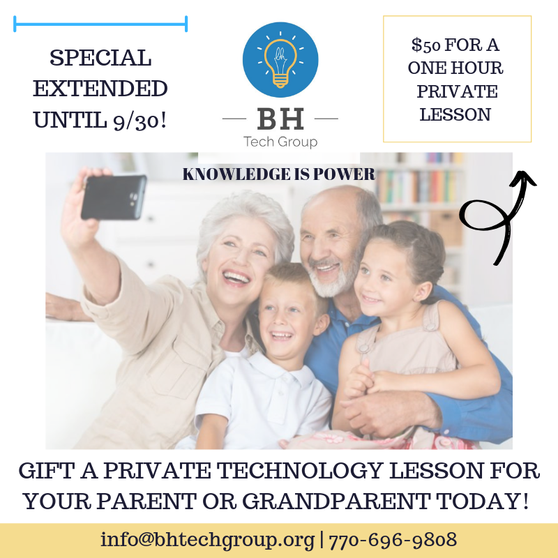 We are happy to extend the Grandparents Day promotion till the end of September! Do not miss out the opportunity! Let your parents and grandparents enjoy the convenience of the technology. Check out our site bhtechgroup.org today!