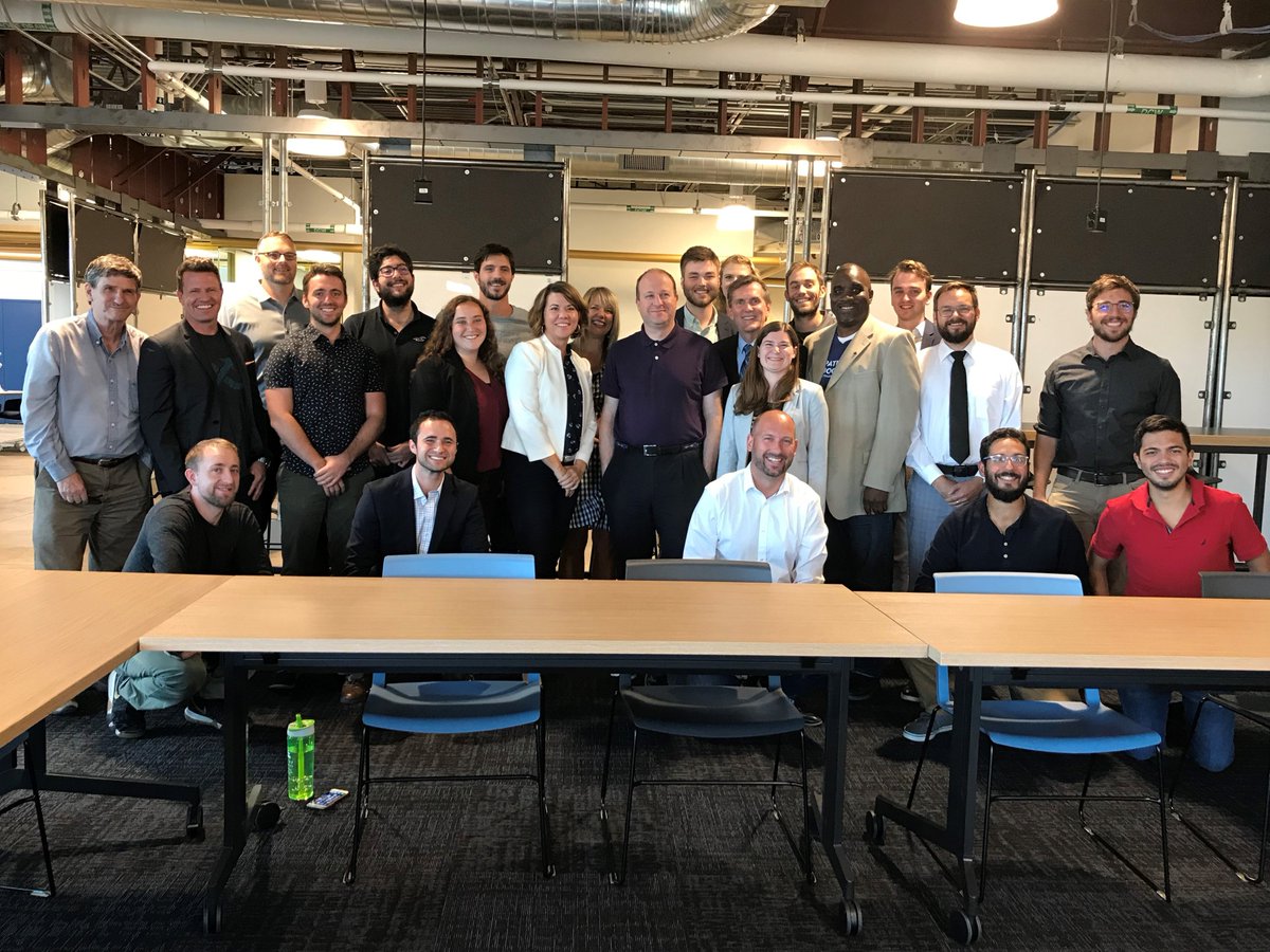 XIAccelerator's tweet photo. It's been a banner day @ XI HQ. We were honored to host two of Colorado's state leaders: @GovofCO Jared Polis and Attorney General @pweiser. Thank you both for visiting with the XI #startup teams &amp; learning more about #ColoradoSprings' #entrepreneurial ecosystem. #XIStartSmarter https://t.co/IpNY2zop8o