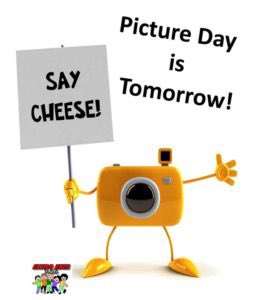 🎉🐾Picture Day Tomorrow-Wednesday 9/11! Bring your SMILE!