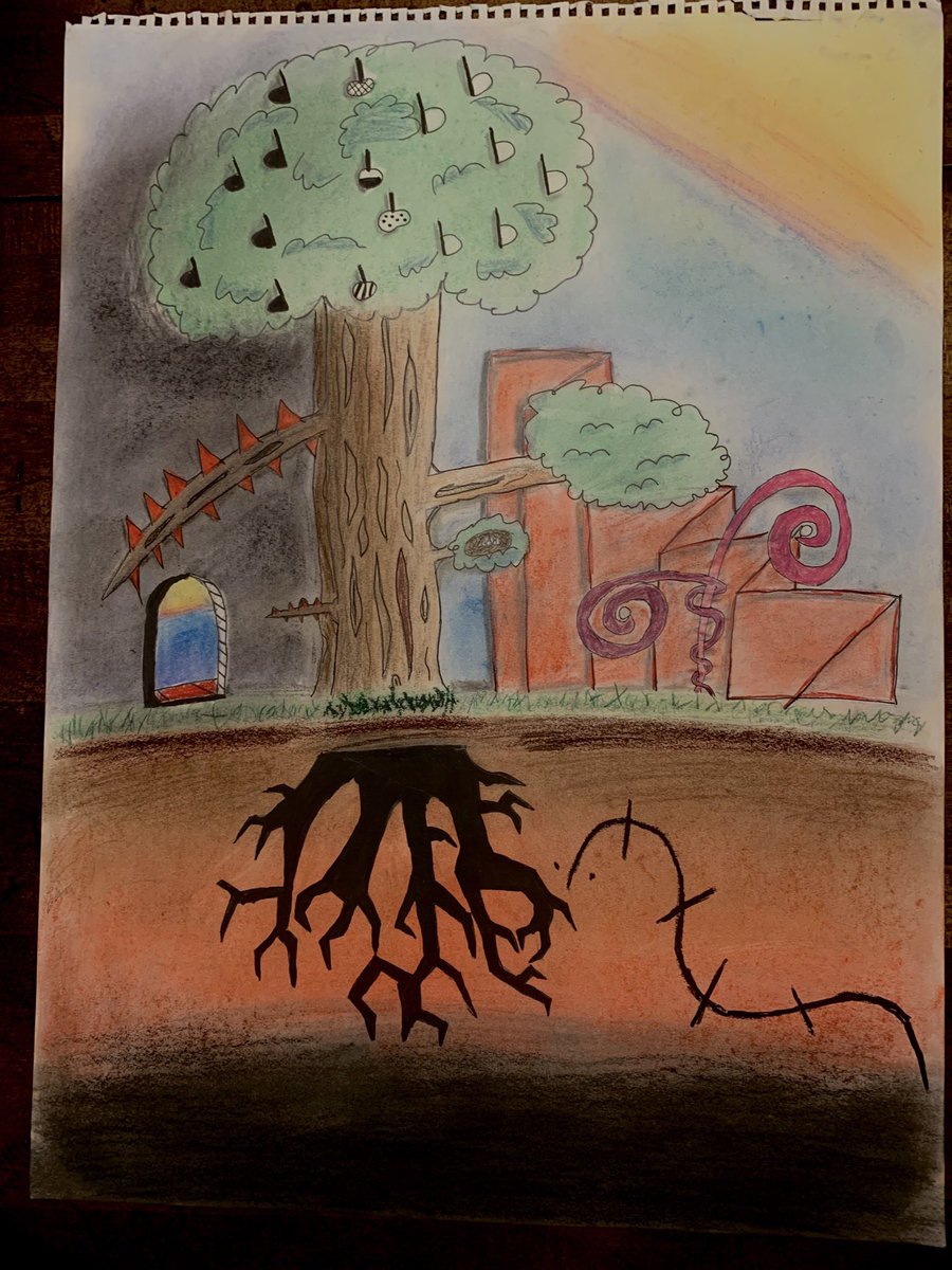 GreenfenceJacob's tweet photo. I’m taking an art class for the first time since middle school and am pretty nervous to share my first assignment but want to share nonetheless cause I’m excited! https://t.co/CDYdpKFyXv