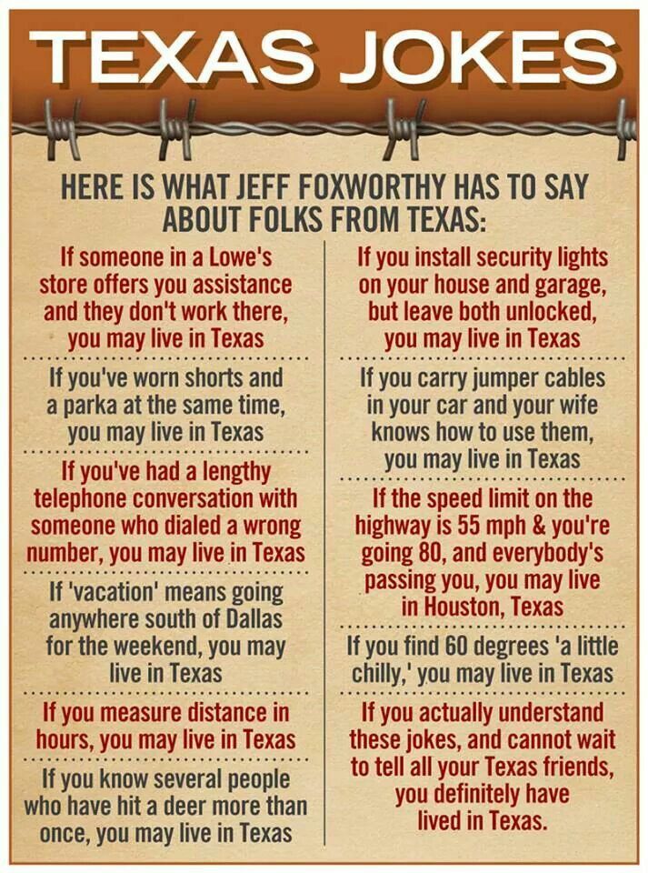 A little Texas humor.  #texasjokes