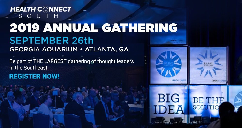 Please join us Sept 26, for Health Connect South. Build unique and meaningful partnership opportunities in the health space. Use promo code HCS for 50% off tickets. Register today! healthconnectsouth.com
