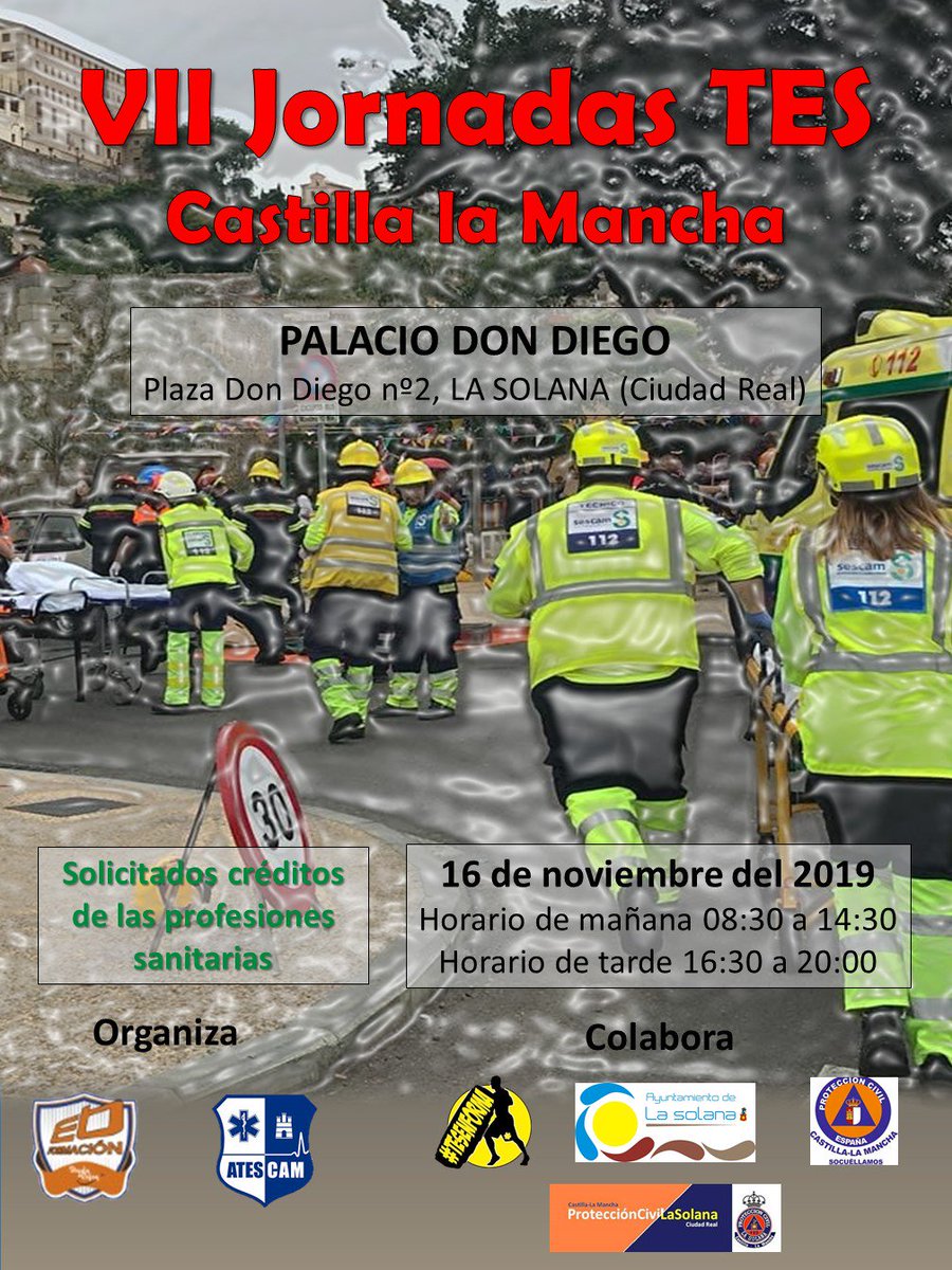 ATESCAMCLM's tweet photo. Info VII JORNADAS DE TES CASTILLA LA MANCHA.
16 de noviembre 2019.
Este año solo para socios y socias de ATESCAM.
 Inscripcion en la web de ATESCAM https://t.co/v3CBrbP6fQ a partir del 11/09/2019
#atescam #eboraformacion #TESVISIBLE #TESENFORMA #tesenformalarevista https://t.co/LFimnY9MAg