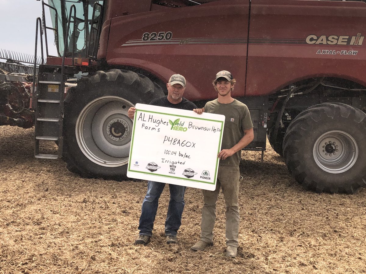 Volunteer Ag Services (@volunteerag) on Twitter photo Big thanks to Al and Harrison Hughes of Brownsville, TN for their support of <a href="/PioneerSeeds/">Pioneer Seeds U.S.</a> and Volunteer Ag Services. Bin busting yields his way. Excellent start to bean harvest. Excellent results. #HeSaidHeWouldSmileWhenWeHit110 Big thanks to Al and Harrison Hughes of Brownsville, TN for their support of <a href="/PioneerSeeds/">Pioneer Seeds U.S.</a> and Volunteer Ag Services. Bin busting yields his way. Excellent start to bean harvest. Excellent results. #HeSaidHeWouldSmileWhenWeHit110