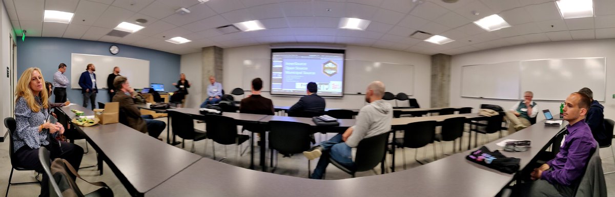 urbanDOTsystems's tweet photo. Kicking off InnerSource, Open Source and Municipal Source discussion. #globaltechjam #ACMSCC https://t.co/LEvM1ma7oa