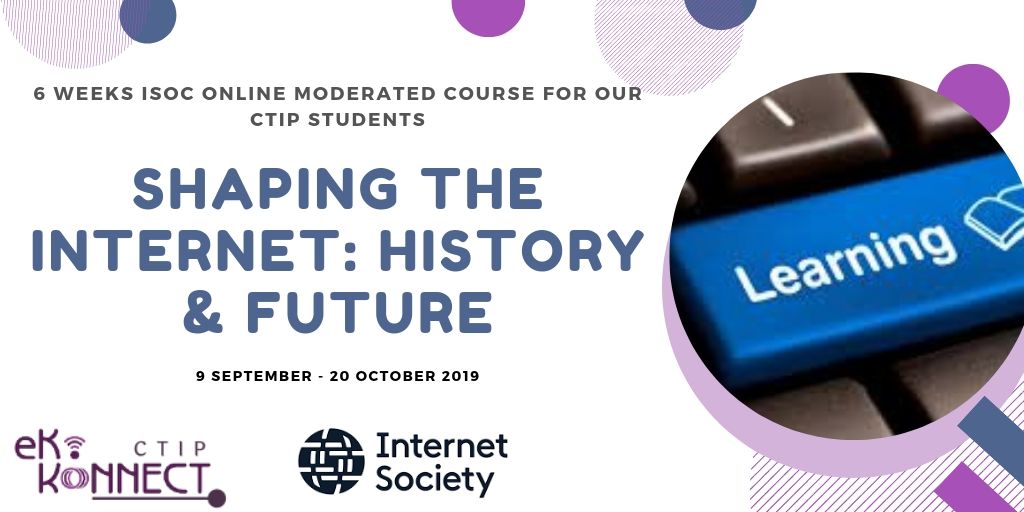 EkoKonnect's tweet photo. We are collaborating with @internetsociety to engage our #EkoKonnectCTIP interns in 6 weeks of learning about Internet governance principles through the Shaping the Internet: History & Future ISOC online moderated course. #youthinIG #CTIP #YouthInclusion #IG4D https://t.co/S2Qefakr2w
