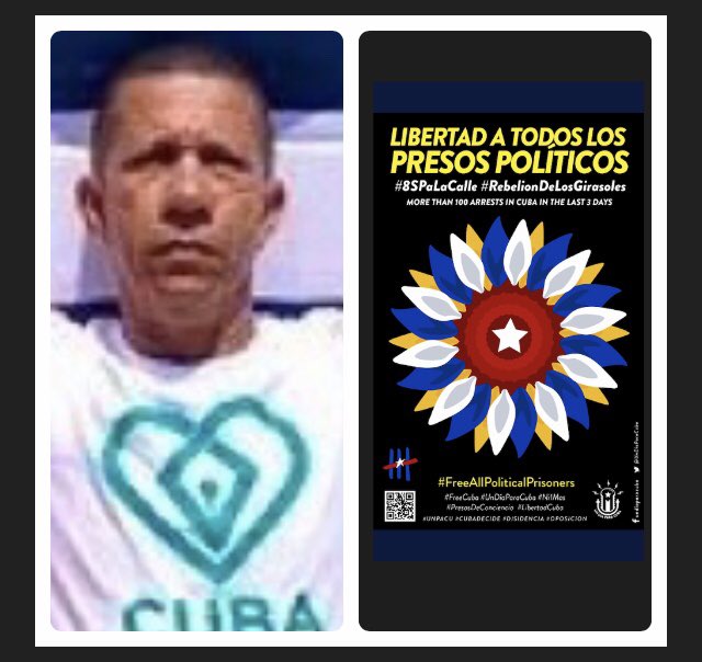 delphino1969's tweet photo. @CUBADECIDE #Cuba #HumanRights
#8SPaLaCalle
#FreeJoseDaniel #FreeYolanda
#FreeAmel #FreeMariaDelCarmen
#FreeOvidio
#FreeCarlosOliva
#FreeYeridian
#FreeDamir
#FreeYoandri
#FreeJorge https://t.co/fmaR1pA9DE