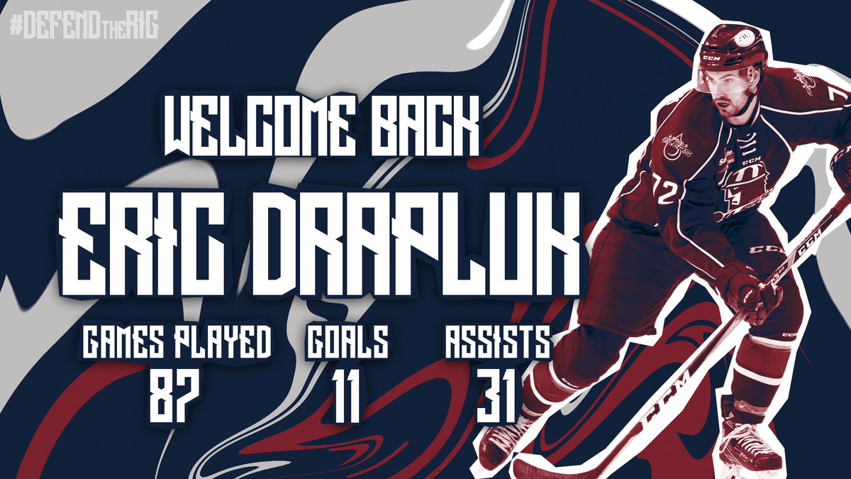 tulsa_oilers's tweet photo. Another key piece from our Western Conference Finals run has returned. Welcome back, Draps! 

MORE: https://t.co/FBAu5RdhU7 https://t.co/jWNabyel6D