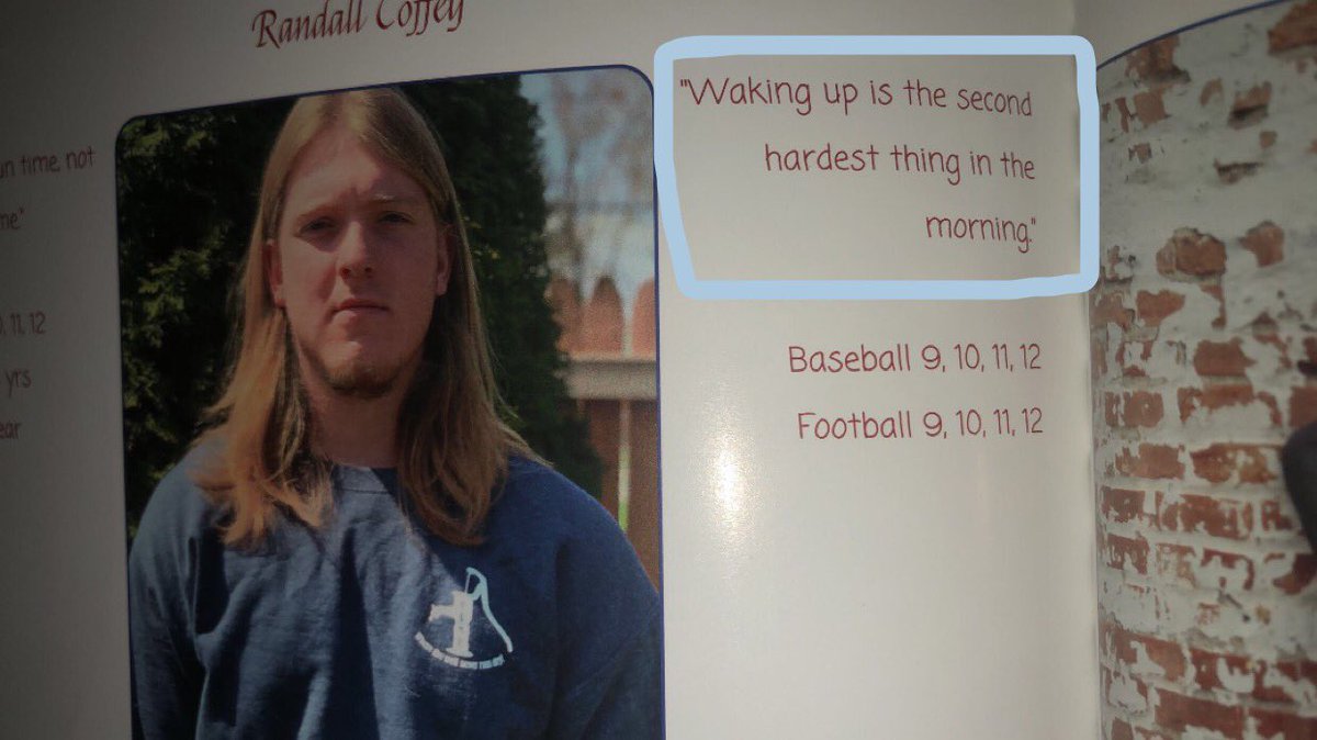 lshepp13_'s tweet photo. best yearbook quote EVER. max, you are a legend. https://t.co/FLD2OV3zQ9