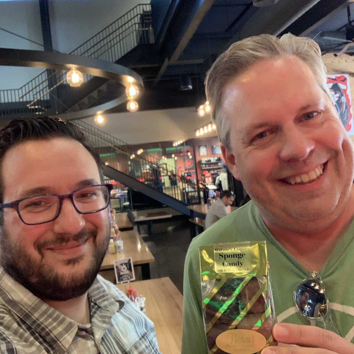 Look who I found loitering in a brewery in the middle of a work day. (Good thing I had a regional gift treat ready.) <a href="/RandBallsStu/">Stu</a> <a href="/surlybrewing/">surlybrewing</a>