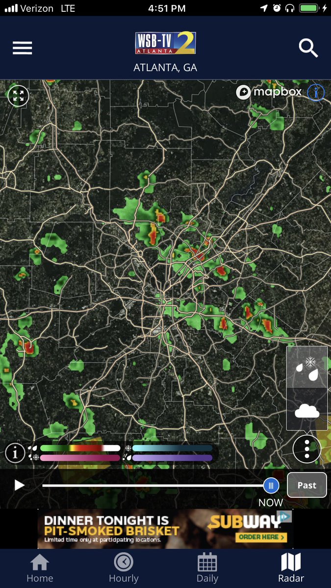 DougTurnbull's tweet photo. Turning into a rainy afternoon and heavy rain in some places. #headlightsON #triptimesUP and #radiosON to @wsbradio ! https://t.co/rwgZXOdGLM https://t.co/8OWraMXTgk