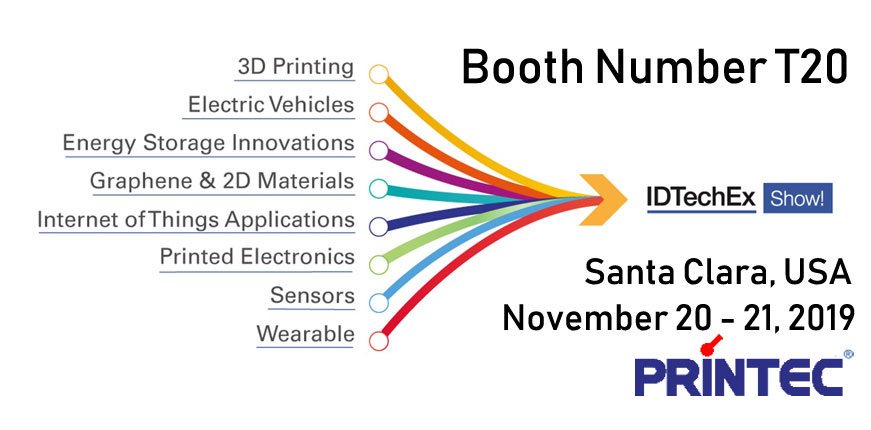 PrintecUSA's tweet photo. PRINTEC participates in IDTechEx Show November 20 – 21, 2019 Santa Clara, CA
PRINTEC will be exhibiting at the IDTechEx Show on November 20 & 21, 2019. The IDTechEx Show!
#printec #usa #SantaClara #IDTechEx https://t.co/EDpQfLQwMZ