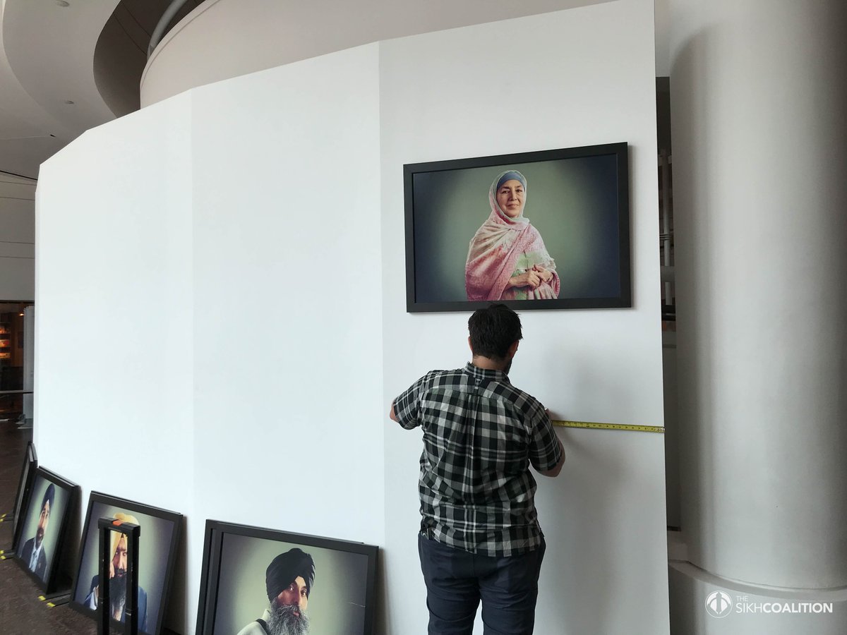 sikh_coalition's tweet photo. We're one day away from the opening of the #SikhProject at @musoftolerance in Los Angeles! Check out some photos from the installation.
The exhibition will be on display at the Museum from September 11 through November 3. We hope to see you there! https://t.co/XZ5E6DzgBZ https://t.co/al9bN4RfSP