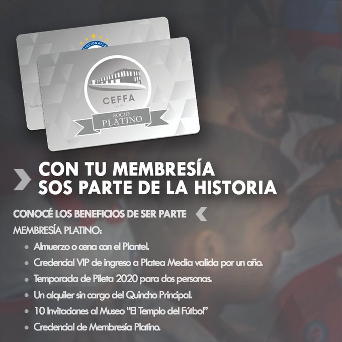 AAAJoficial's tweet photo. #AAAJ 💳 ¡Sumate para alcanzar los 3.000 metros cuadrados!

Ingresá a ▶️ https://t.co/XcMMXfU8lY y obtené la membresía y/o metros cuadrados que desees del #CEFFA2019 👷‍♂️

#SeguimosCreciendo #CuidemosNuestroClub https://t.co/qkFqG8Ow7f