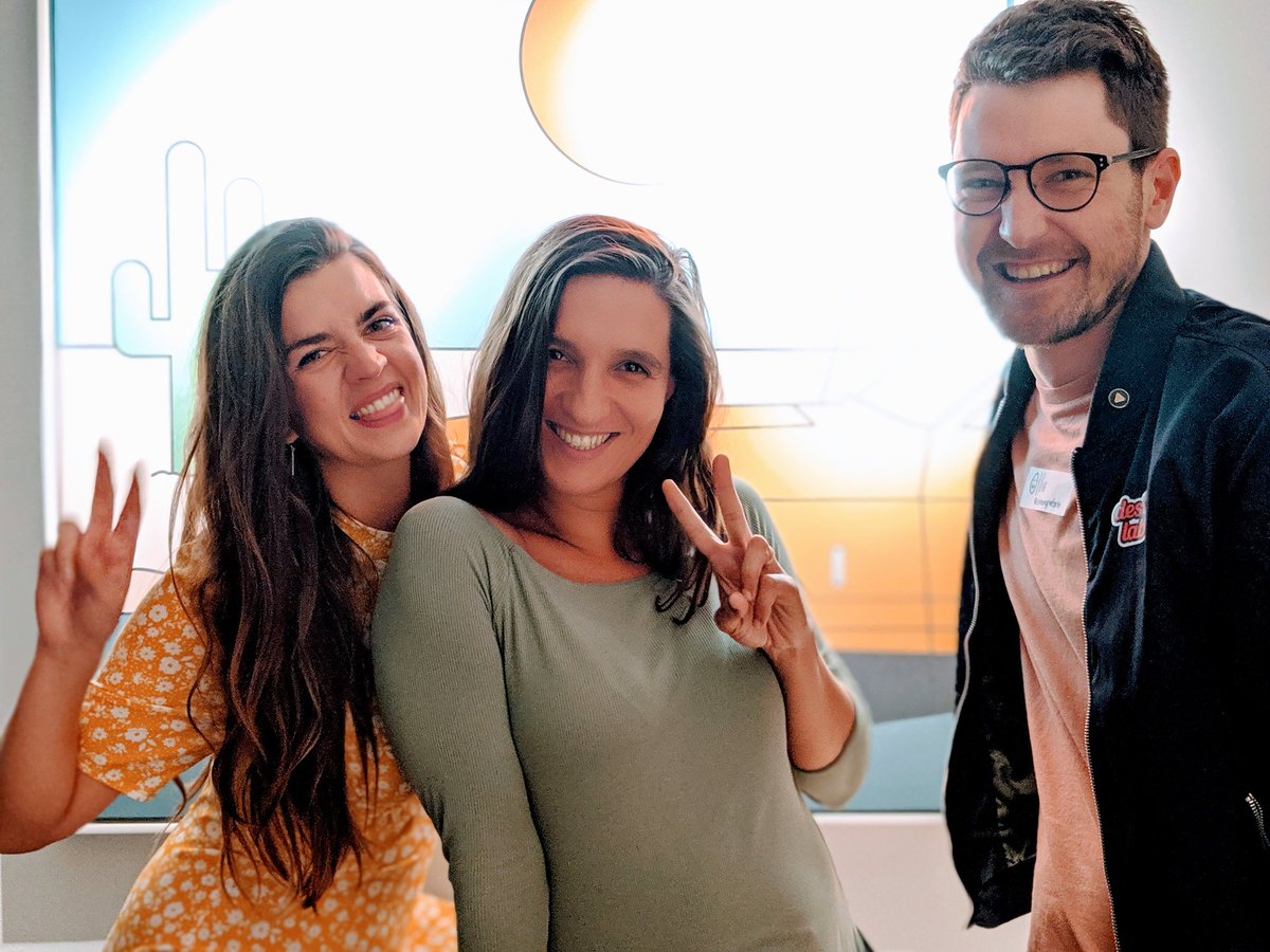 TallyHarman's tweet photo. First tweet EVER and what a freakin' day to do so. I hosted and MC-ed the summer @DesignLabMeetup, partnering with the @AND_Digital team. All done by the side of the A-team &amp; 🔥 crackers  @strangutan &amp; @khdzy_ ♥️
#Magic https://t.co/9hEIt9E9o8