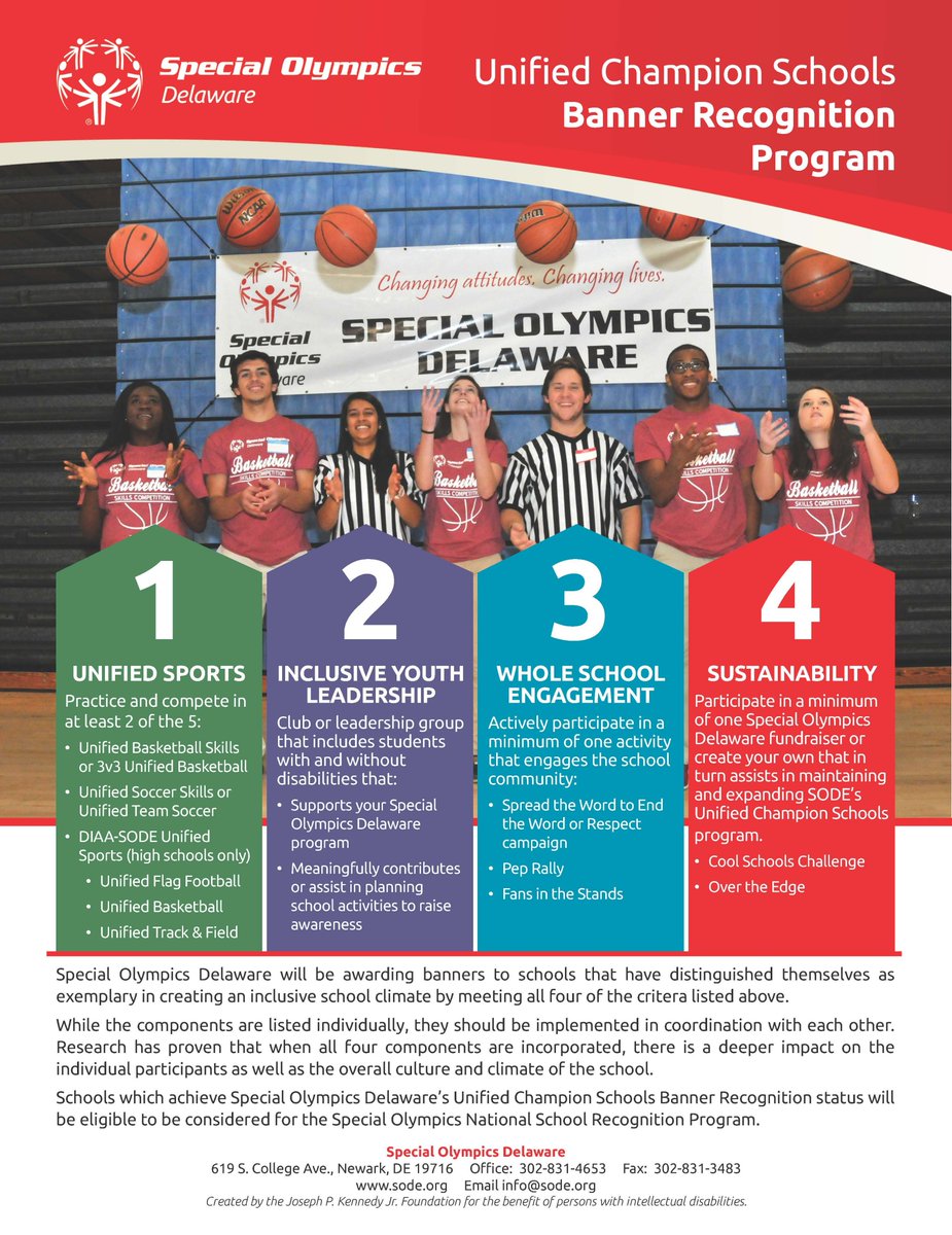 Does your School have what it takes to Become a Unified Champion Banner School?