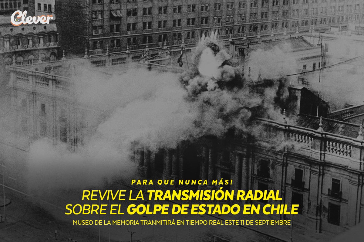 El @MuseoMemoriaCL prepara histórica y conmemorativa transmisión radial sobre el #golpe de Estado en Chile, tal como se vivió hace 46 años atrás. #11deseptiembre 🌹