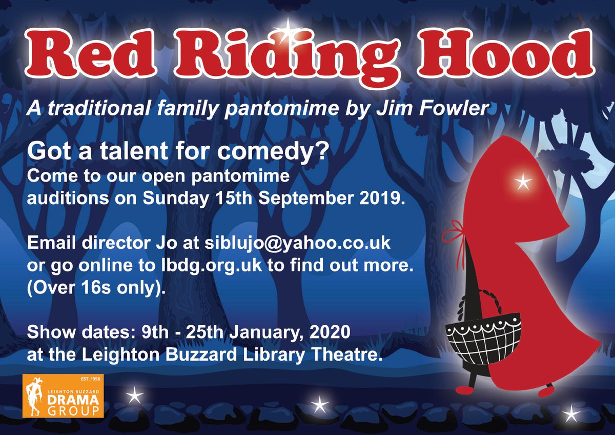 Open Auditions this Sunday head on over to lbdg.org.uk