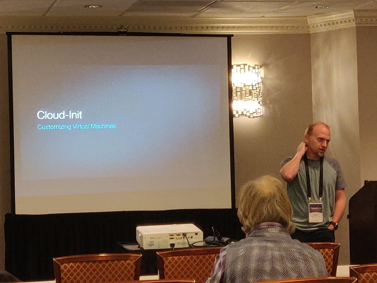RohitYadavCloud's tweet image. Marcus (Apple) talking about using cloud-init to customize virtual machines #CloudStackWorks #cccus19 #acna19 #apachecon