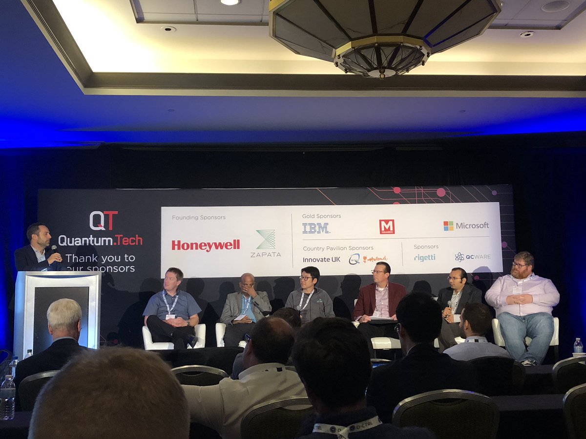 #QuantumComputing applications within #healthcare &amp; #lifesciences <a href="/QuantumTech_/">Quantum.Tech</a> with <a href="/QCWare/">QC Ware</a> <a href="/biogen/">Biogen</a> <a href="/abbvie/">AbbVie</a> <a href="/GSK/">GSK</a> <a href="/Optum/">Optum</a> <a href="/qulab_inc/">Qulab Inc.</a> From #research to #industry application and the need of use cases &amp; direct #collaboration between #scientists &amp; #business #Mindset #QuantumTech_