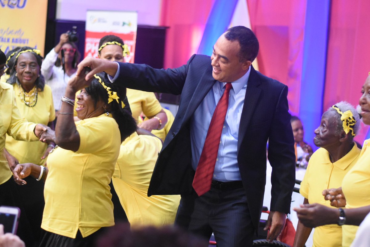 themohwgovjm's tweet photo. The launch of Caribbean Wellness Day 2019 in Jamaica earlier today was a celebration of movement and its value to healthy ageing. #CWD2019 #Move4Health @CARPHA1 @christufton https://t.co/e9O6fAesU8