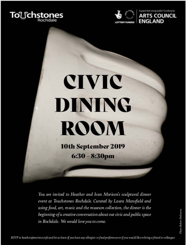 JEMsoc's tweet photo. And finally to @Touchstones for @StudioMorison @STUDIO_MORISON #CivicDiningRoom evening #art #culture #goodcompany with friends old &amp; new, great experience, thanks everyone @Link4Life @RochdaleCouncil https://t.co/0mwZ14ZFCl