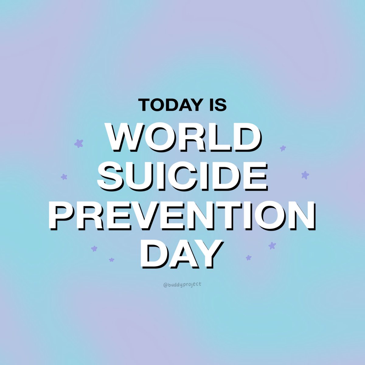 ProjectBuddy's tweet image. It’s crucial that we treat every day like #WorldSuicidePreventionDay — it will save lives.