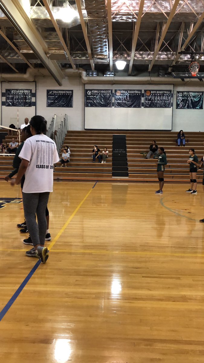 JV Cavs taking the court for the first time against Magruder Colonels with new JV coach Erin Lester!! <a href="/MagVolleyball/">MAGRUDER VARSITY VOLLEYBALL</a> <a href="/MagruderAD/">Magruder Athletics Department</a>