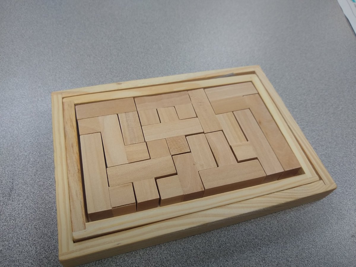 mathequalslove's tweet photo. You know you have a #puzzlingclassroom when students immediately gravitate towards your desk to check out the new puzzle you got at Tulsa Math Teachers' Circle. #mtbos #iteachmath #teach180 #mathteachercircle #mathteacherscircle https://t.co/QFsm0mC5k0