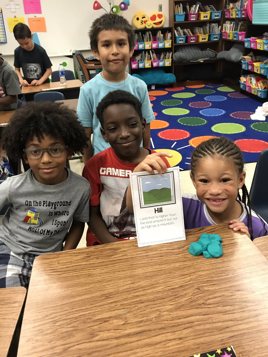 MsBullinger's tweet photo. What better way to learn about landforms than by creating them with Play-Doh?! #NISDOHT #OHThoot4themoon https://t.co/DouyXtnb2o