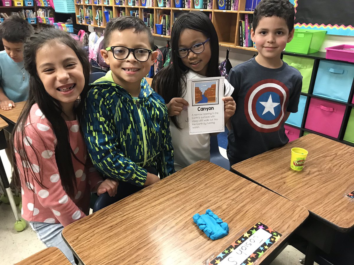 MsBullinger's tweet photo. What better way to learn about landforms than by creating them with Play-Doh?! #NISDOHT #OHThoot4themoon https://t.co/DouyXtnb2o