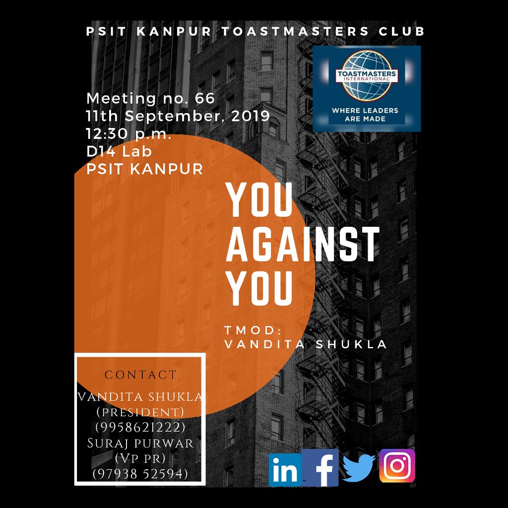ClubPsit's tweet photo. #speakers #leaders #district41 #toastmasters #psitkanpurtoastmasters #listeners https://t.co/xKbnGg9Orr