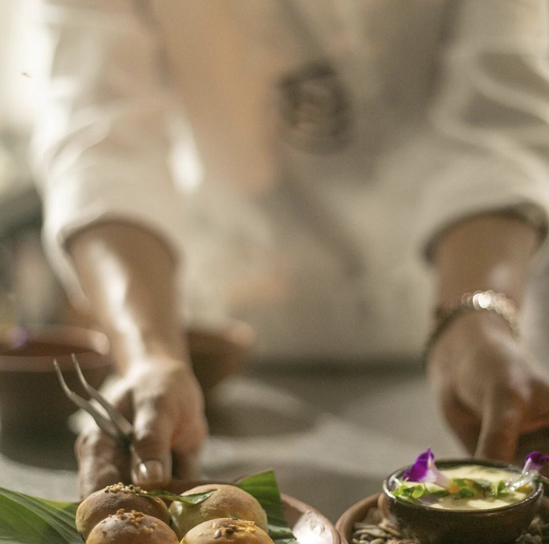 Bread and Butter cannot be taken lightly. Nothing is more inviting than sitting on a table and being offered freshly baked warm bread with a beautiful creamy butter to melt into it. These are mini Pao Breads infused with four flavours.