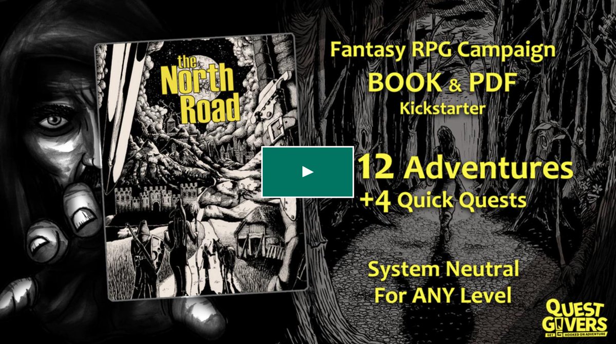 TheBillAllan's tweet photo. I just backed the @QGivers kickstarter for "The North Road", by my friends @TheDMsCraft and @TheDMGinfo 
If you're looking for really rich, immersive, system-neutral content for your fantasy #rpg you should check it out!

https://t.co/B8tVkH66Lc https://t.co/UTJH4adn2Q