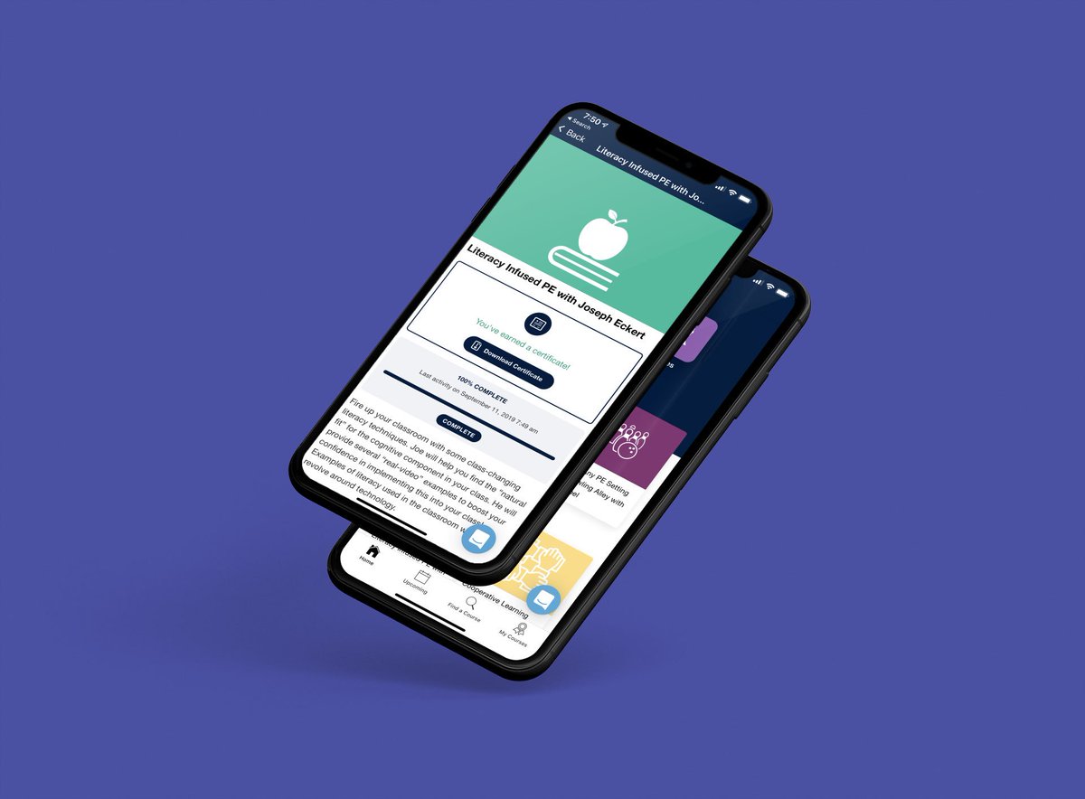 Register for the free <a href="/ConnectedPE/">ConnectedPE</a> iPhone/iPad &amp; Android app and get 10+ hours of on demand #physed courses with certificates + access to all upcoming free webinars 

Download at ->> geni.us/cpeapp