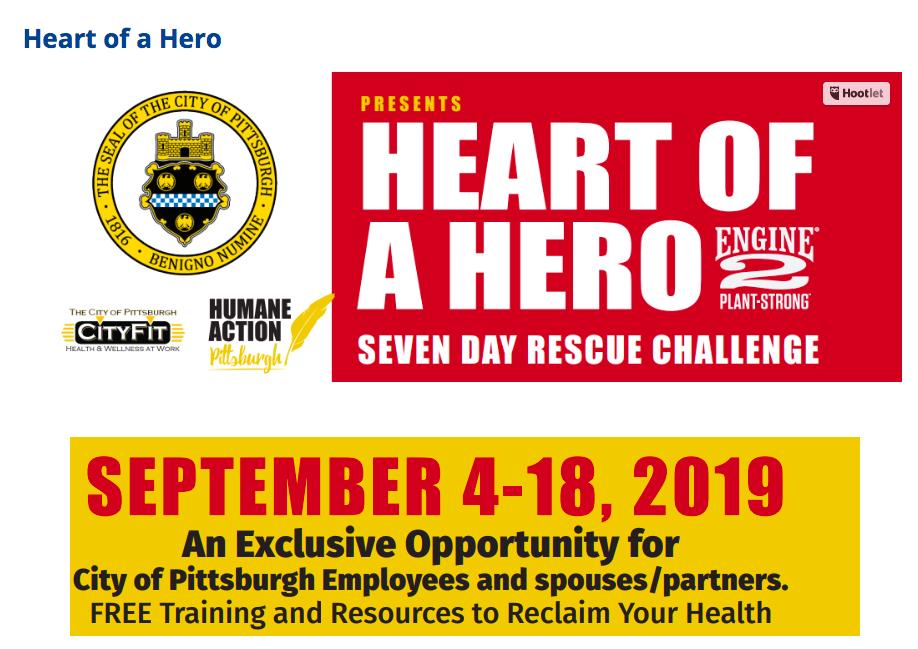 What an amazing collaboration, @Engine2Diet, @RipEsselstyn, @ACLifeMed & @Highmark! If you are a @CityPGH employee, sign up for the ‘Heart of a Hero Campaign’, the first initiative of its kind in the country. #HighLightingHealth #FoodAsMedicine ow.ly/fFO450w2DMI