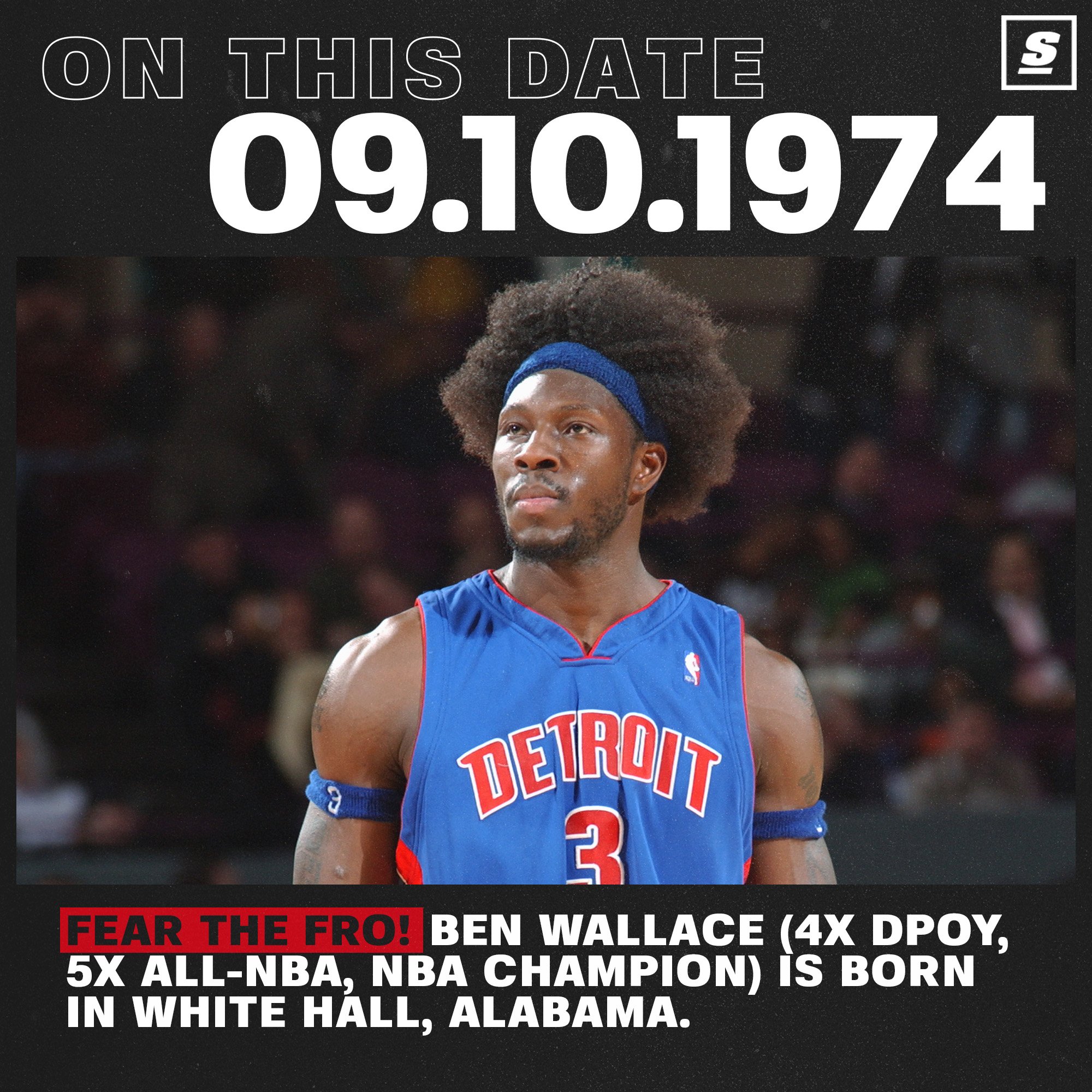 From undrafted to one of the greatest defensive players of all time. Happy birthday Ben Wallace!   