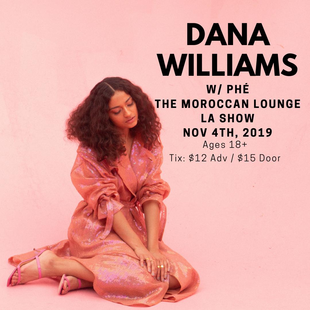 Oh hey LA, I'm playing a show on 11/4 at  w/ <a href="/moroccan_lounge/">The Moroccan Lounge</a>. I hope to see you there! Tix Here: eventbrite.com/e/dana-william…
