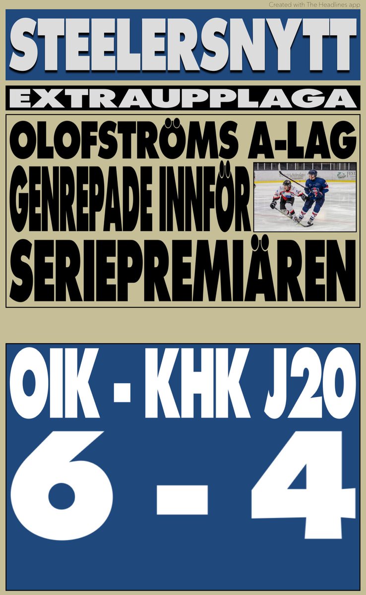 ParCarlgren's tweet photo. #headlinesapp https://t.co/57nIa4c24g