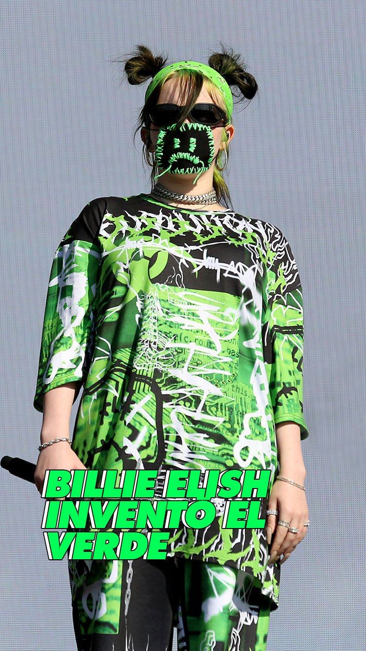 Sudadera billie eilish verde new arrivals