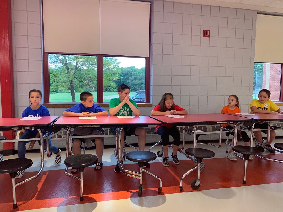 5th graders getting ready to present on the first two weeks of school at TES to the School Committee! What a great group of kids!  #tpsprepares