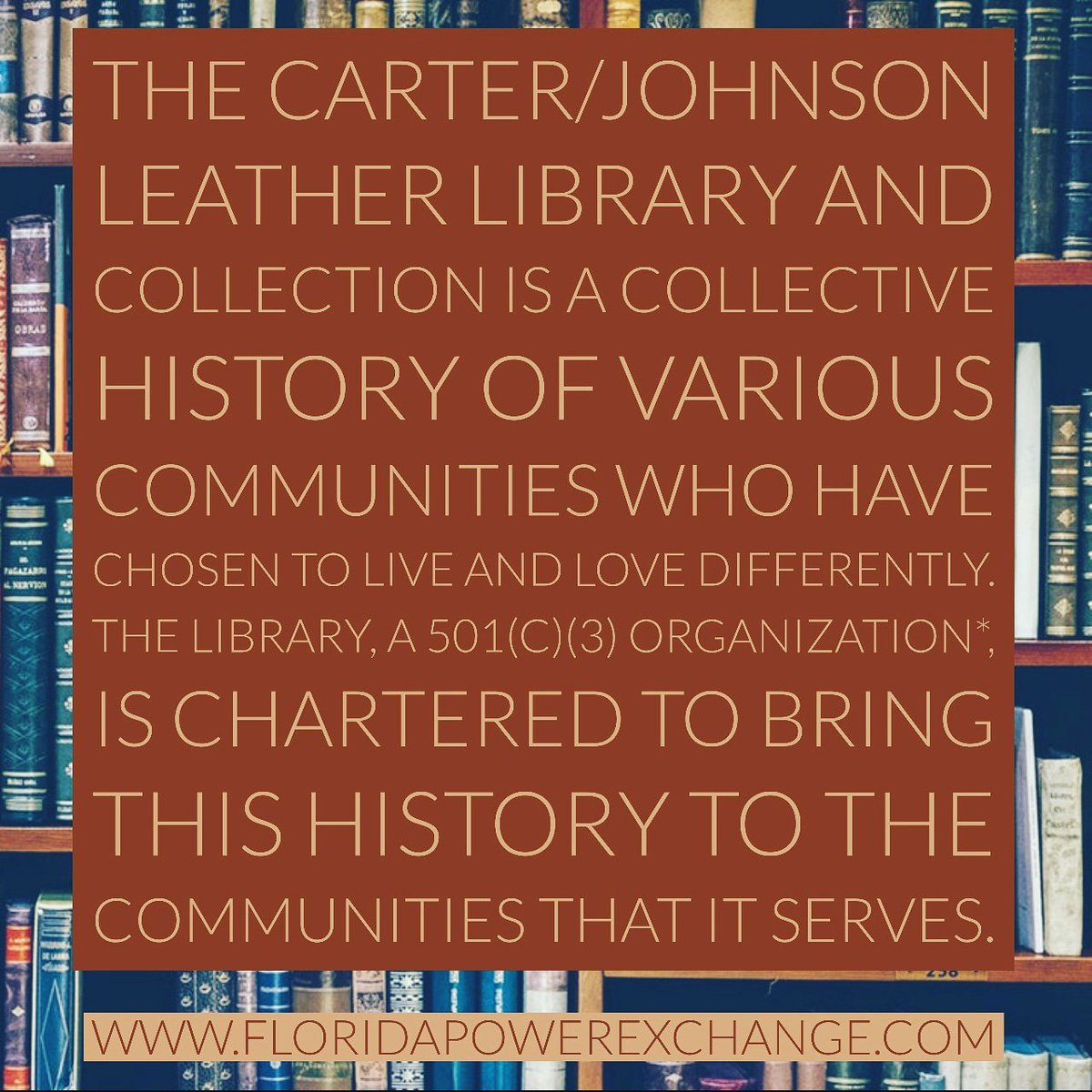 FlPowerExchange's tweet photo. When you need a quiet break, come peruse the selection of books, magazines and memorabilia from the Carter Johnson Leather Library-Florida Annex at FPE. The library is sponsored and organized by WOLF (Women of Leather Florida). #leatherlibrary https://t.co/RsEvoMx5gC https://t.co/jTyLBMKEoh