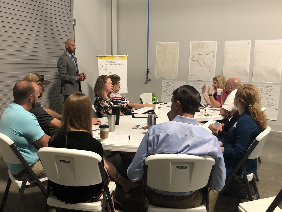 IPDC_RegionC's tweet photo. Great meetings and discussions today around how to utilize Opportunity Zones in the Isothermal Region. A big thanks to @isothermal_edu for letting us use their space, and thanks to @NCCommerce for their assistance in facilitating. https://t.co/DKQzLhedfy
