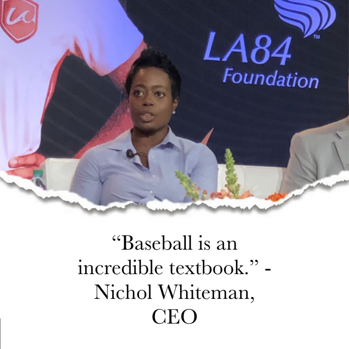 DodgersFdn's tweet photo. @NicholWhiteman on our Science of Baseball curriculum. #BiggerThanBaseball #ScienceOfBaseball #LA84Summit https://t.co/NcyHUI3L60