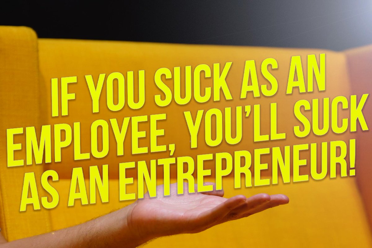 If You Suck as an Employee, You Will Probably Suck as an Entrepreneur dlvr.it/RCrxWV