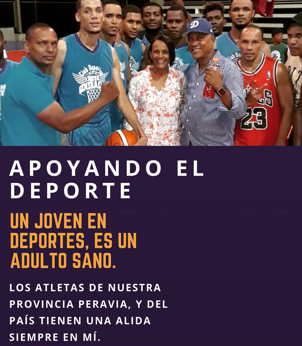 Tuamigadiputada's tweet photo. Para que la juventud siga llevando la #marcapais; nuestra  gestión legislativa, y con la aprobación del Gobierno de @danilomedina  @COLIMDO logramos la celebración de los  #JuegosNacionales2020 en la #RegionSur #Valdesia2020 

#elprogresoseconstruyetrabajando https://t.co/l3LNsKY659