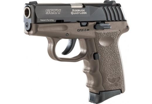 SCCY, CPX3-CD, SEMI-AUTO PISTOL, 380 ACP 2.96" BARREL, 10+1 ROUND, BLA...