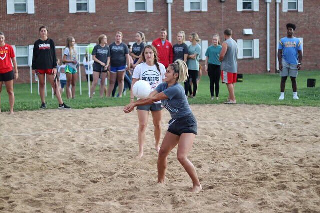 FCAatMNU's tweet photo. Heyy Everyone!! Come out to the sand volleyball courts tomorrow night at 7:30 for a fun night of games and fellowship! Can’t wait to see you all there‼️🏐 https://t.co/VacEXc4T02